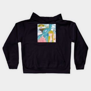 Swimming Upstream Kids Hoodie